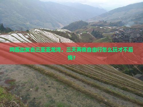 鸡西出发三亚亚龙湾国际玫瑰谷自由行