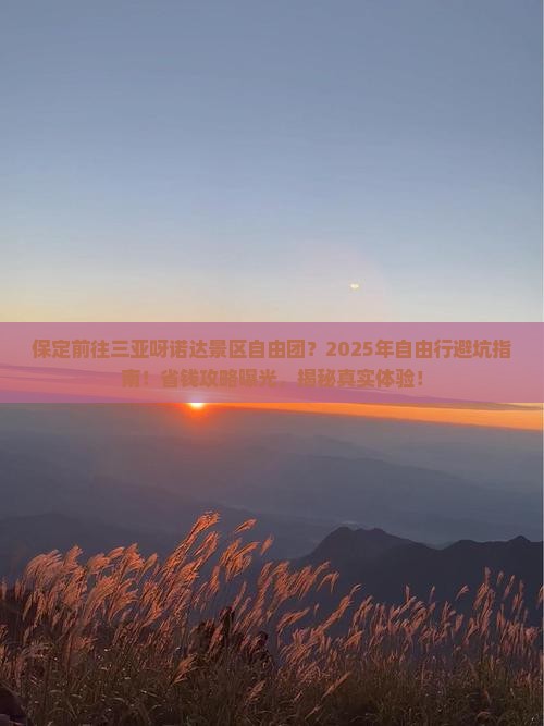 保定前往三亚呀诺达景区自由团
