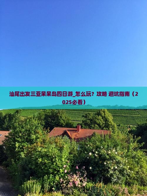 汕尾出发三亚呆呆岛四日游