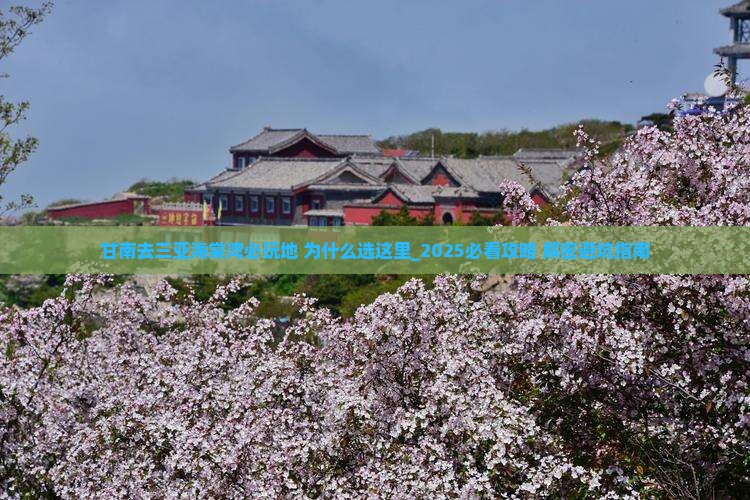 甘南去三亚海棠湾必玩地
