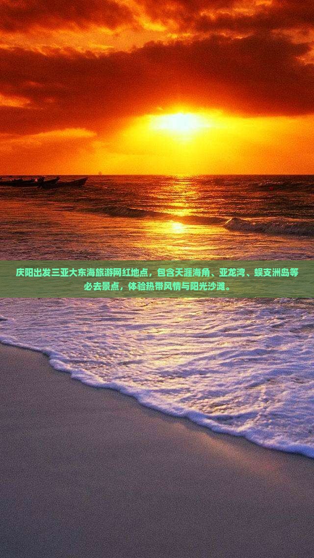 庆阳出发三亚大东海旅游网红地点