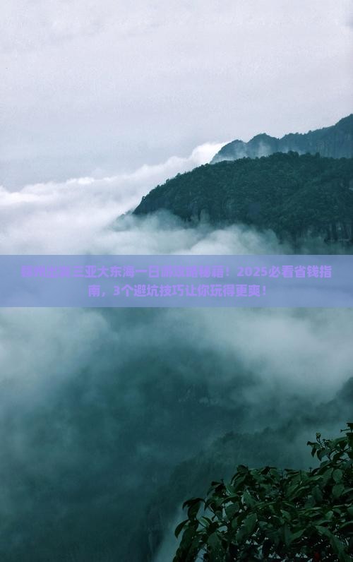 赣州出发三亚大东海一日游