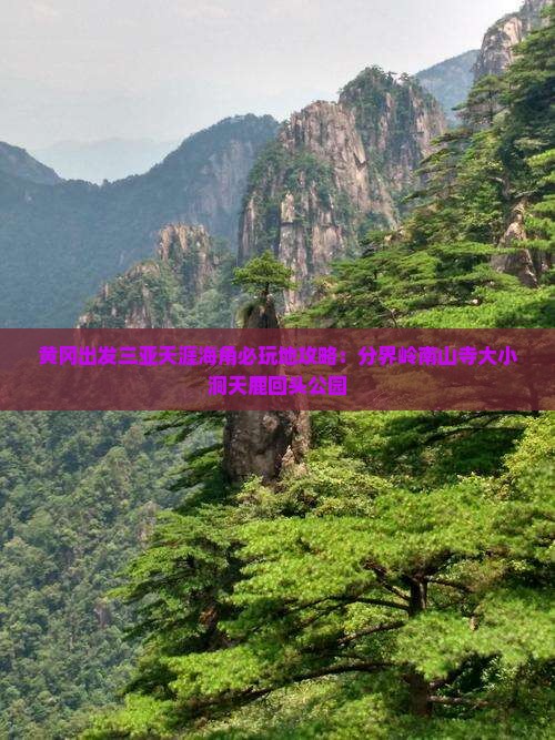 黄冈出发三亚天涯海角必玩地