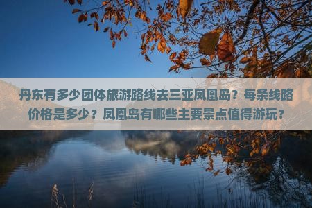 丹东前往三亚凤凰岛团体旅游