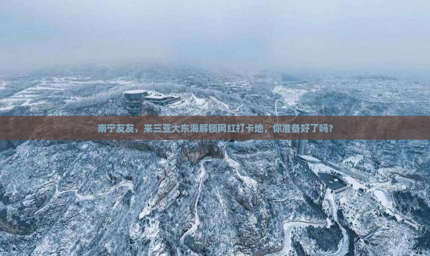 南宁出发三亚大东海旅游网红地点
