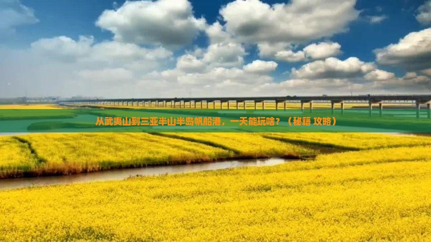 武夷山去三亚半山半岛帆船港一日游