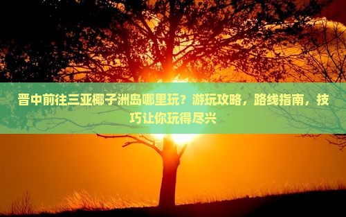 晋中前往三亚椰子洲岛哪里玩