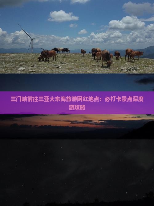 三门峡前往三亚大东海旅游网红地点