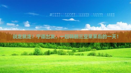 宁德去三亚呆呆岛一日游