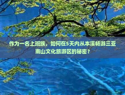 本溪出发三亚南山文化旅游区五日游
