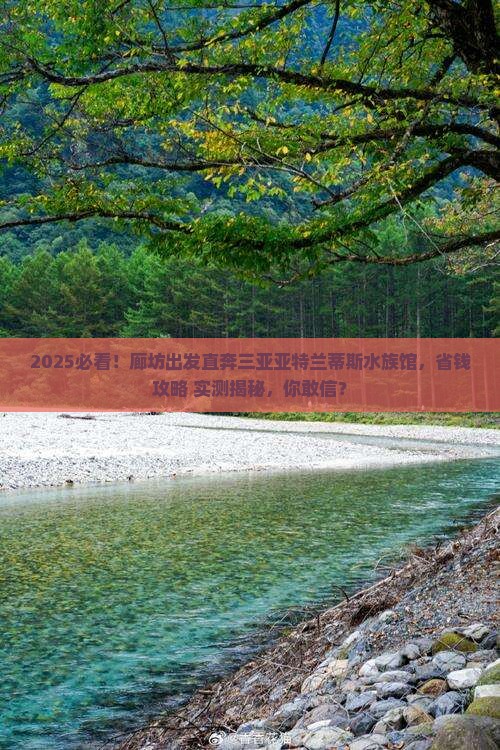 廊坊前往三亚亚特兰蒂斯水族馆旅游网红地点
