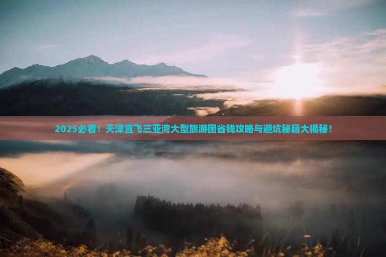 天津前往三亚三亚湾大型旅游团