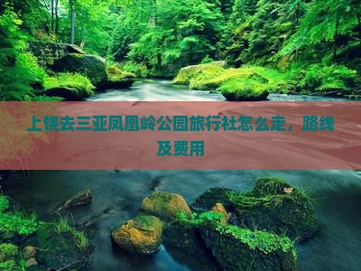 上饶去三亚凤凰岭公园旅行社