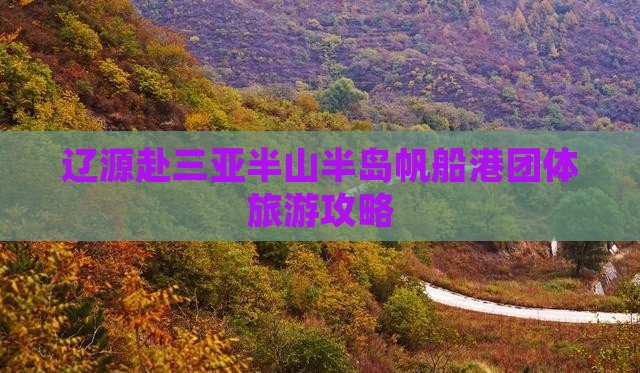 辽源去三亚半山半岛帆船港团体旅游
