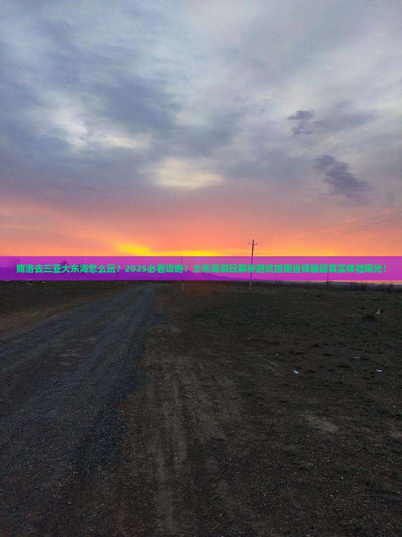 商洛去三亚大东海必玩地
