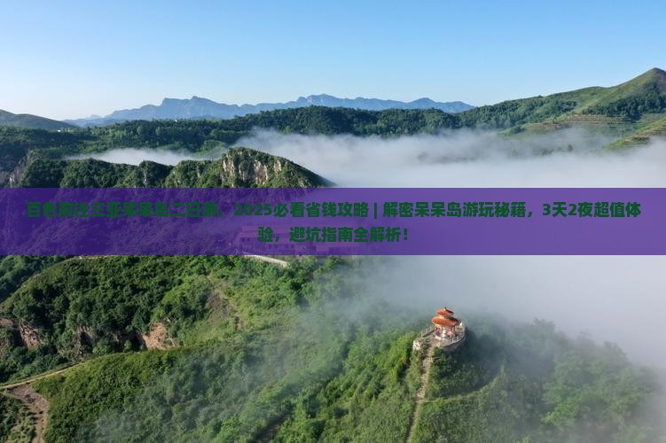 百色前往三亚呆呆岛二日游