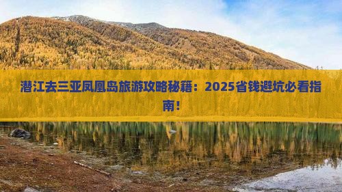潜江去三亚凤凰岛旅行社