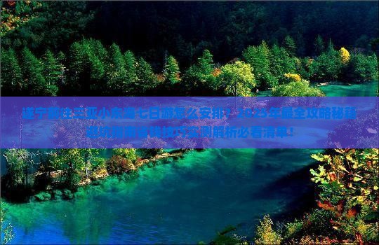 遂宁前往三亚小东海七日游