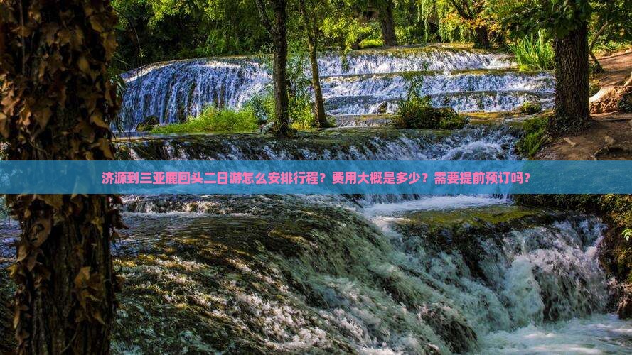 济源前往三亚鹿回头二日游