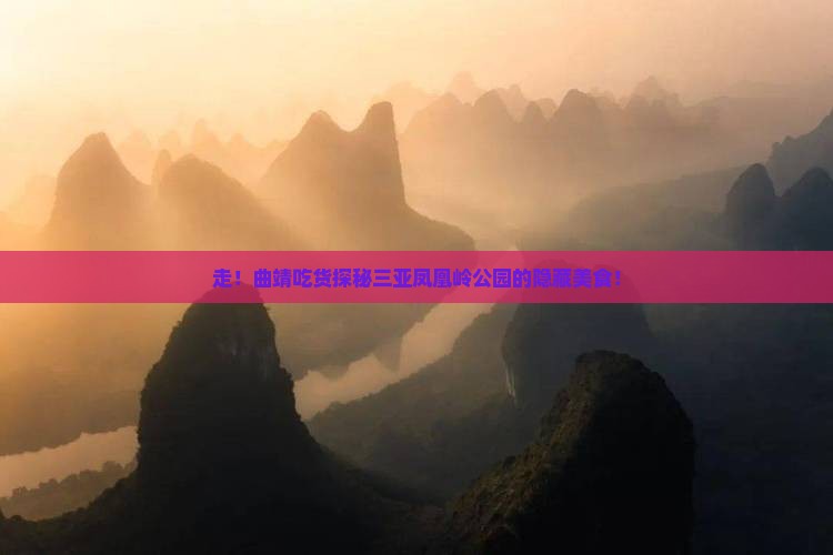 曲靖前往三亚凤凰岭公园旅游小吃