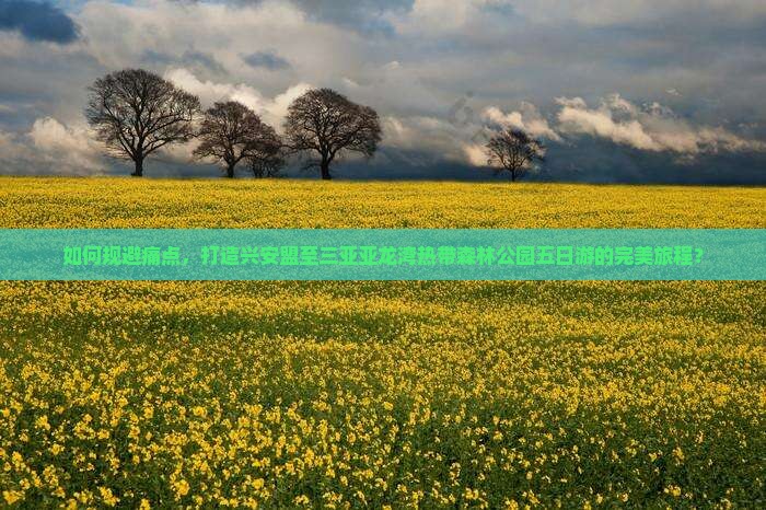 兴安盟前往三亚亚龙湾热带森林公园五日游