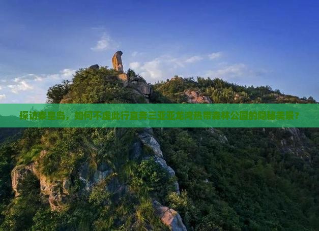 秦皇岛前往三亚亚龙湾热带森林公园必玩地