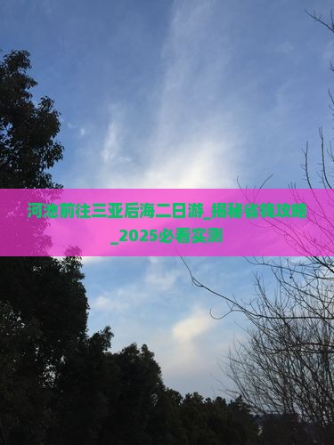 河池前往三亚后海二日游