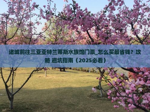诸城前往三亚亚特兰蒂斯水族馆门票