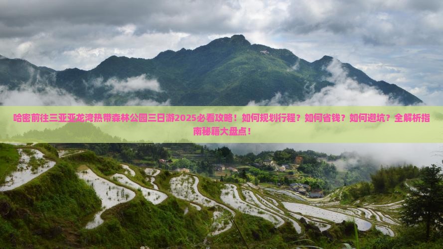 哈密前往三亚亚龙湾热带森林公园三日游