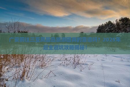 广安前往三亚凤凰岛大型旅游团