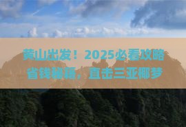 黄山前往三亚椰梦长廊自由团