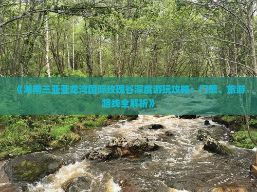 《海南三亚亚龙湾国际玫瑰谷深度游玩攻略：门票、旅游路线全解析》
