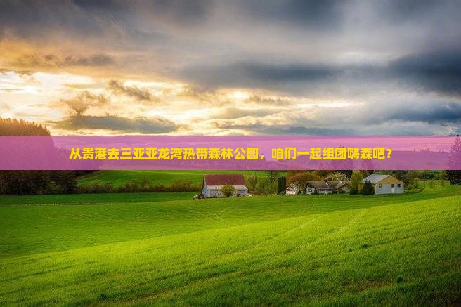 贵港出发三亚亚龙湾热带森林公园大型旅游团
