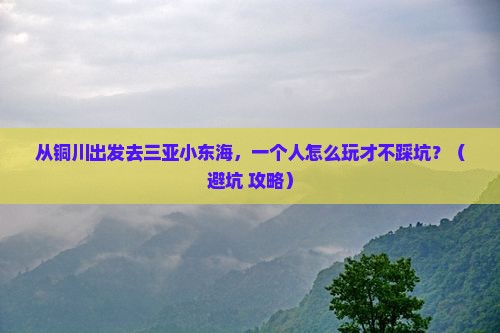 铜川出发三亚小东海个人游