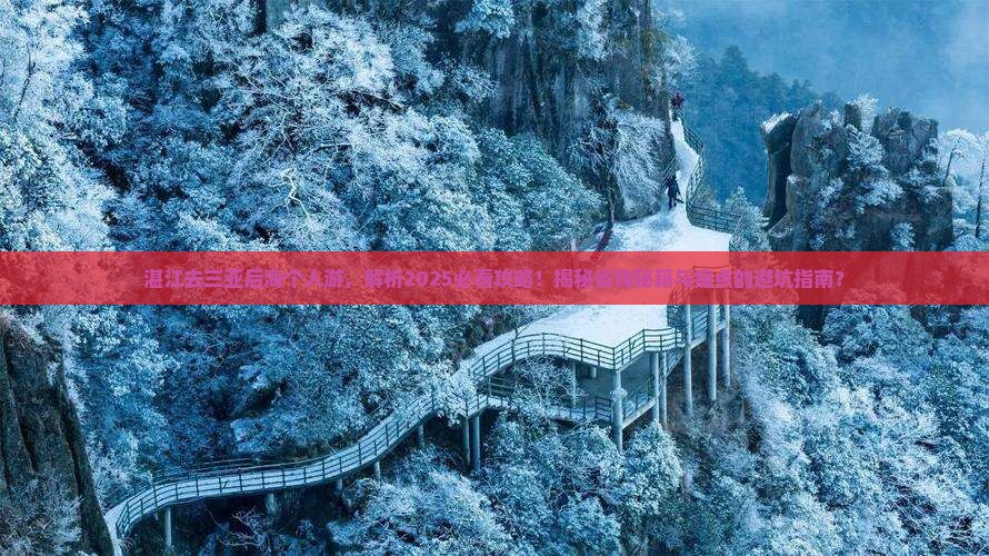 湛江去三亚后海个人游