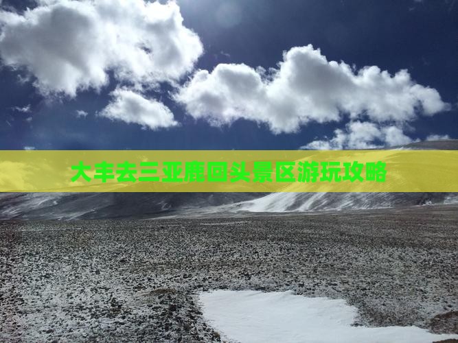 大丰去三亚鹿回头哪里玩