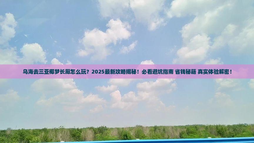 乌海去三亚椰梦长廊二日游