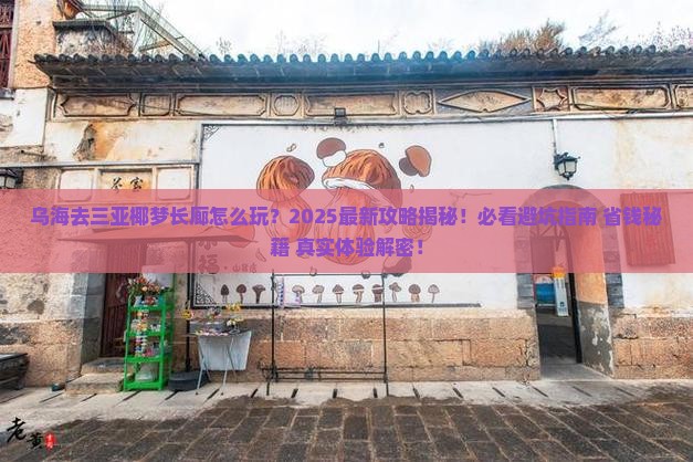 乌海去三亚椰梦长廊二日游