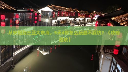 安阳前往三亚大东海攻略