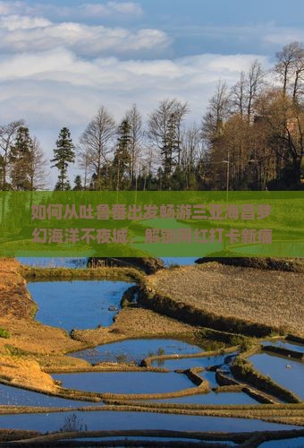 吐鲁番去三亚海昌梦幻海洋不夜城旅游打卡点