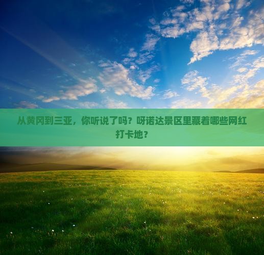 黄冈去三亚呀诺达景区旅游网红地点
