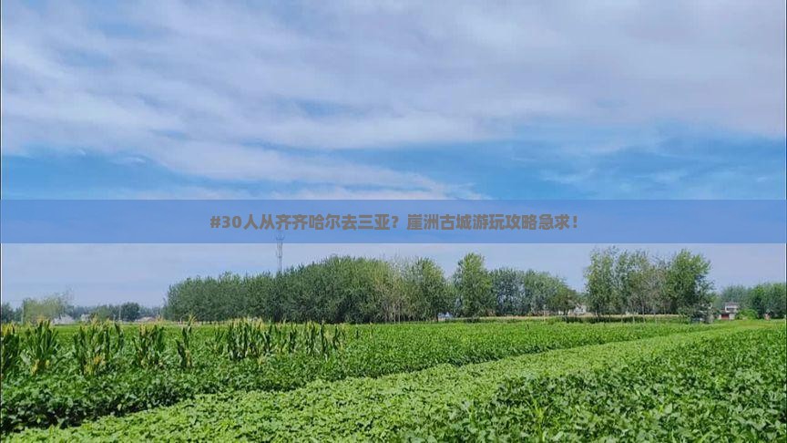 齐齐哈尔出发三亚崖洲古城团体旅游