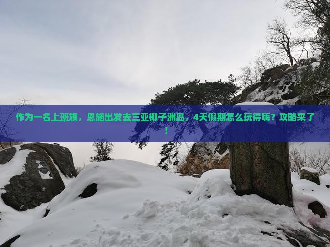 恩施出发三亚椰子洲岛四日游