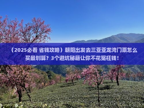 朝阳出发三亚亚龙湾门票