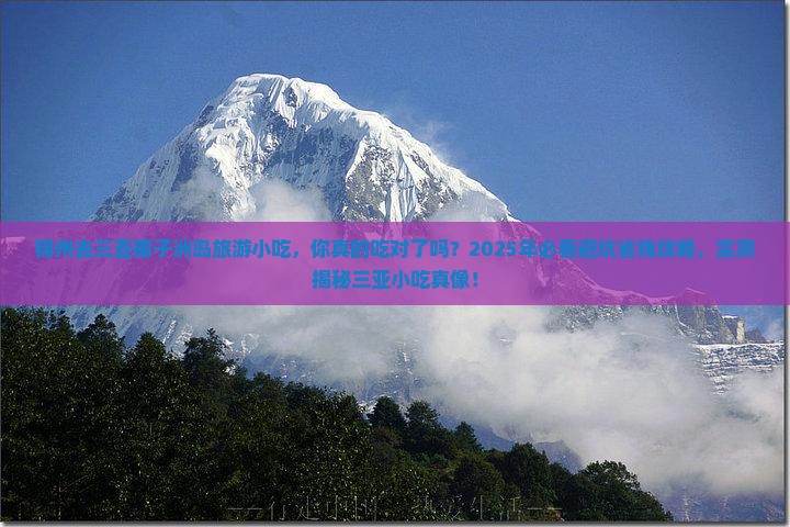 锦州去三亚椰子洲岛旅游小吃
