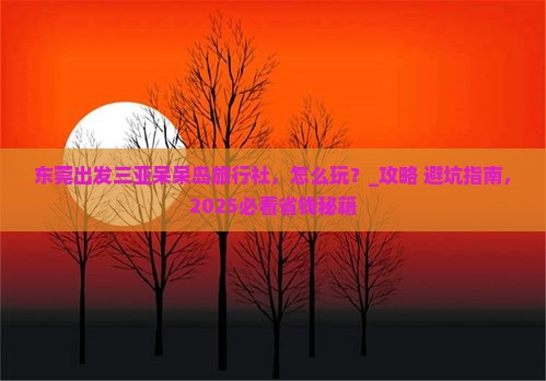 东莞出发三亚呆呆岛旅行社