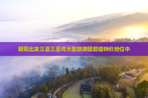 朝阳出发三亚三亚湾大型旅游团