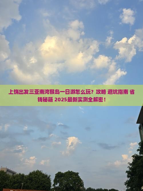 上饶出发三亚南湾猴岛一日游