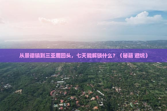 景德镇前往三亚鹿回头七日游