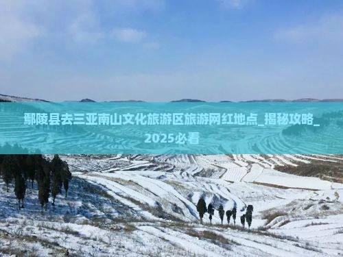鄢陵县去三亚南山文化旅游区旅游网红地点